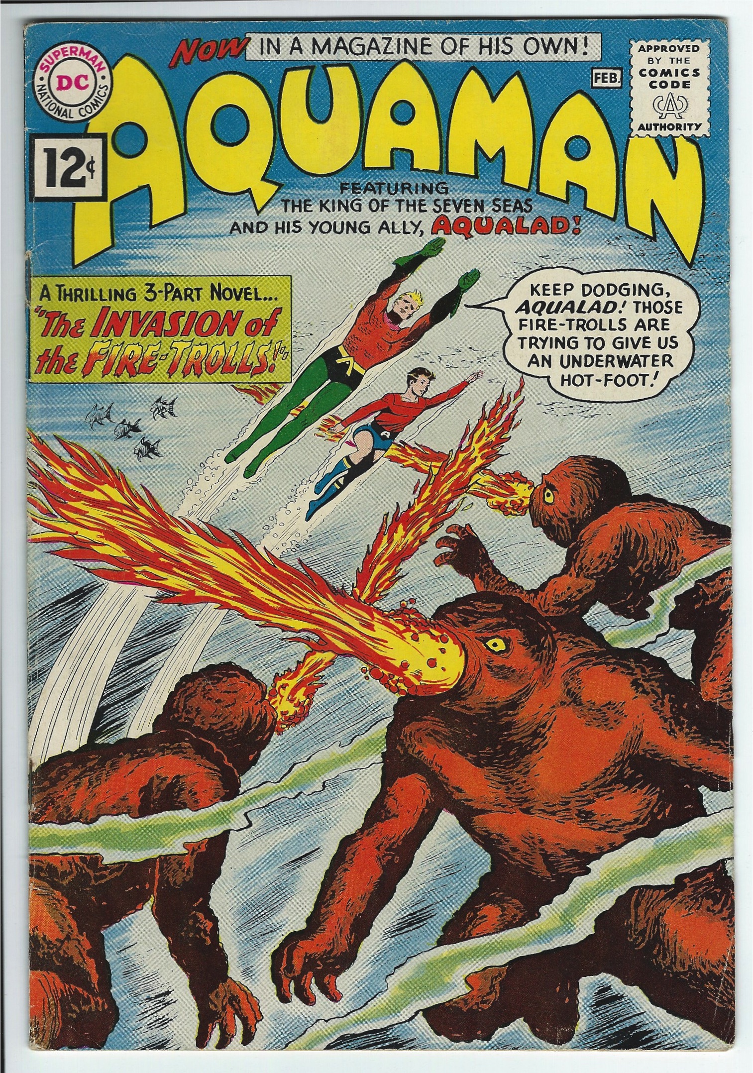 1962 DC Comics Aquaman #1: VF-