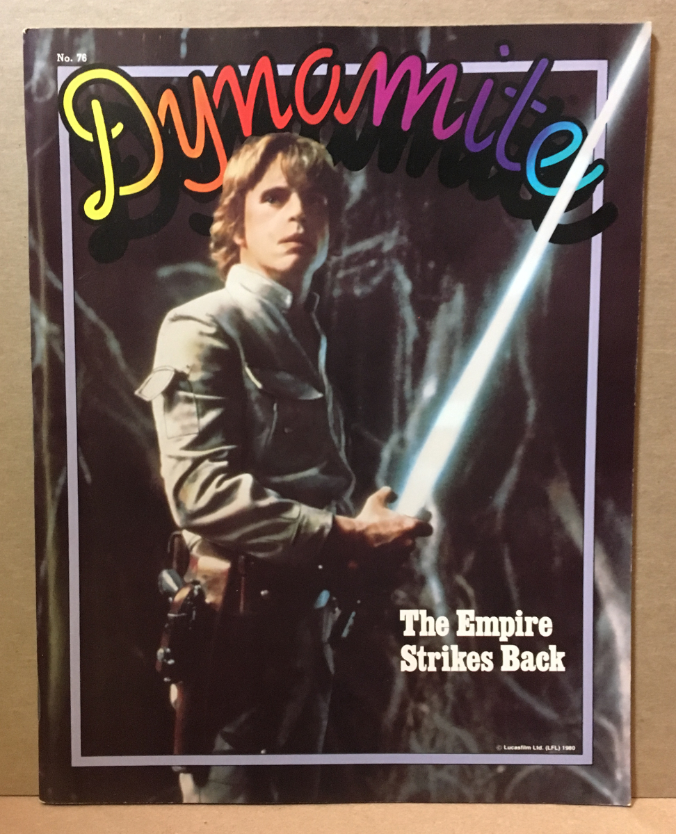 1980 Dynamite Magazine #76 - Star Wars Luke Skywalker cover - Complete