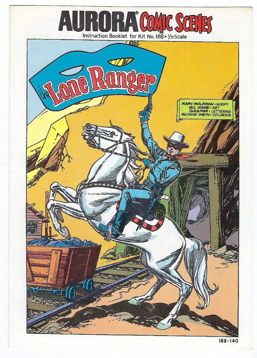 Aurora Comic Scenes Lone Ranger Model Kit Comic Book & Instructions Booklet 1