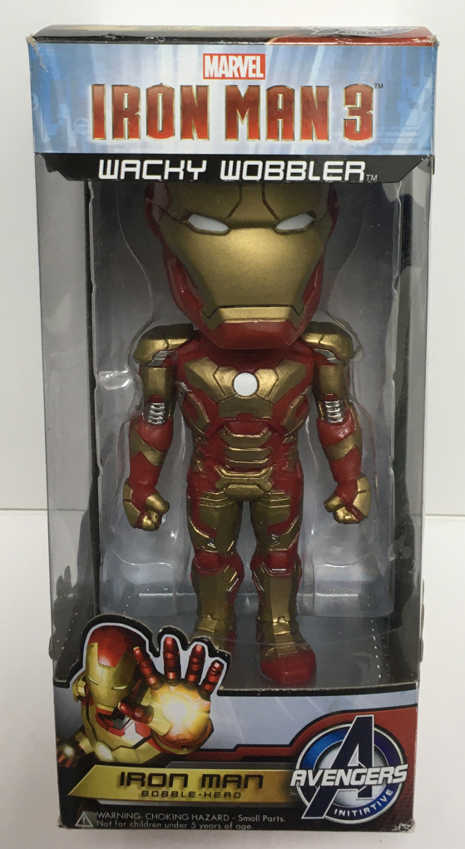Iron Man 3 War Machine Wacky Wobbler Bobble-Head Figure NEW IN BOX Funko 