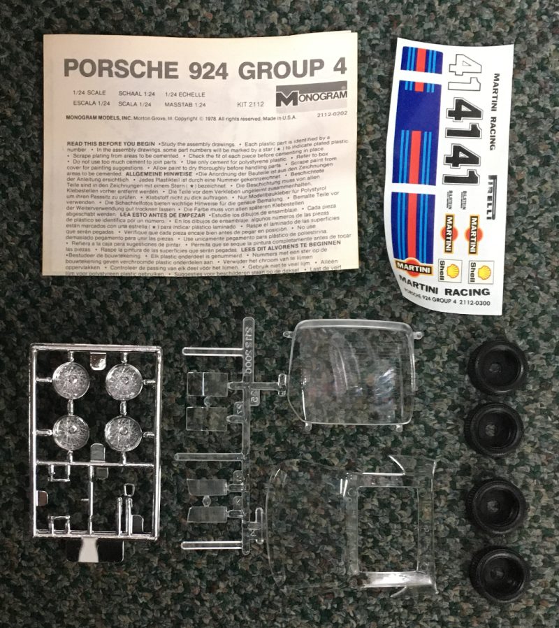monogram porsche 924 group 4 model kit 5