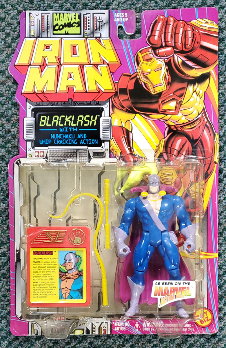 Toy Biz Iron Man Backlash Action Figure: Mint on Card 1
