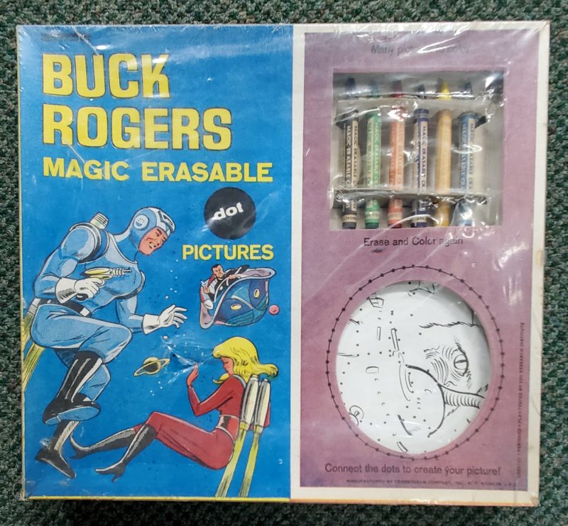 1960's MIB Transogram Buck Rogers Magic Erasable Dot Pictures Set - Factory Sealed 1