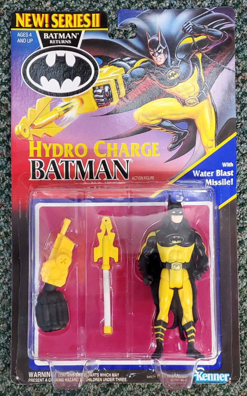 MOC Kenner Batman Returns Hydro Charge Batman Action Figure - Mint on Factory Sealed Card 1