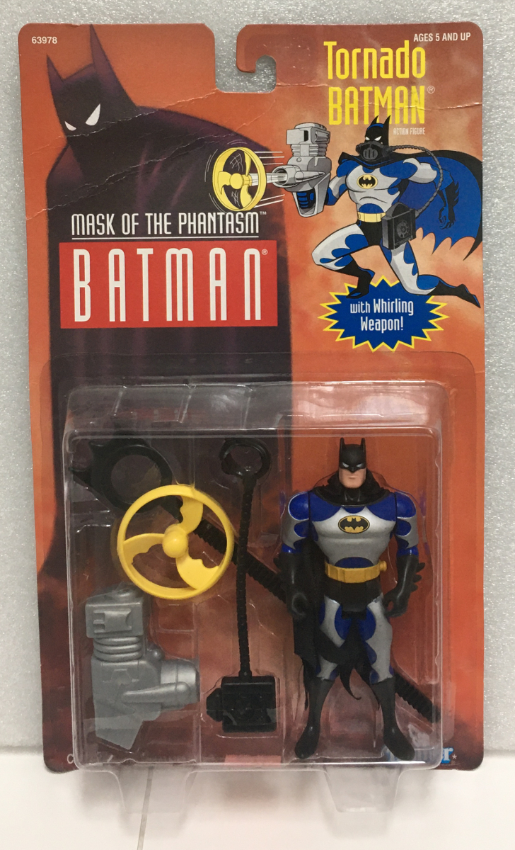 MOC Kenner Mask of the Phantasm Tornado Batman Action Figure - Mint on Factory Sealed Card 1