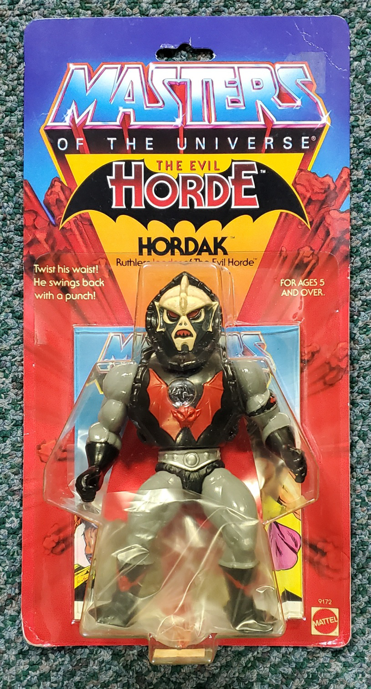 MOC 1984 Masters of the Universe (MOTU) Hordak Action Figure on Factory Sealed Card 1
