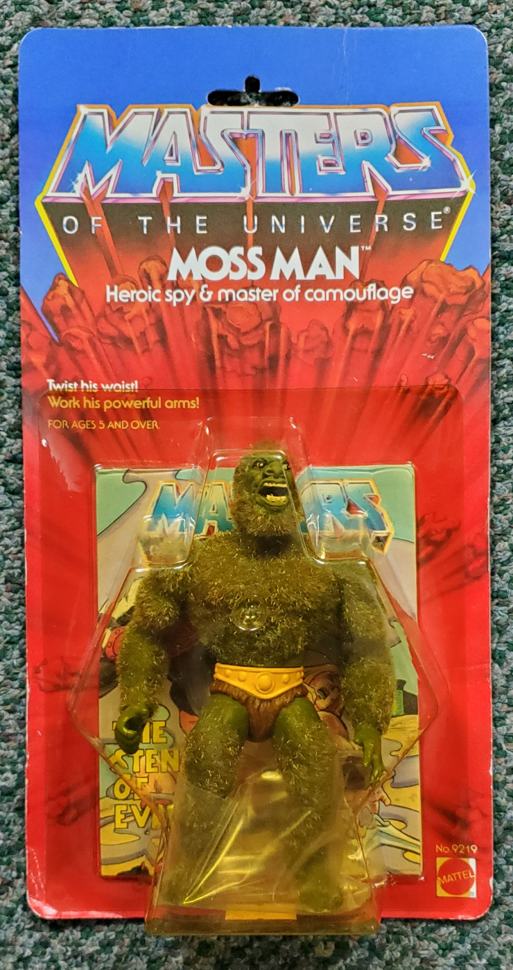 MOC 1984 Masters of the Universe (MOTU) Moss Man Action Figure on Factory Sealed Card 1