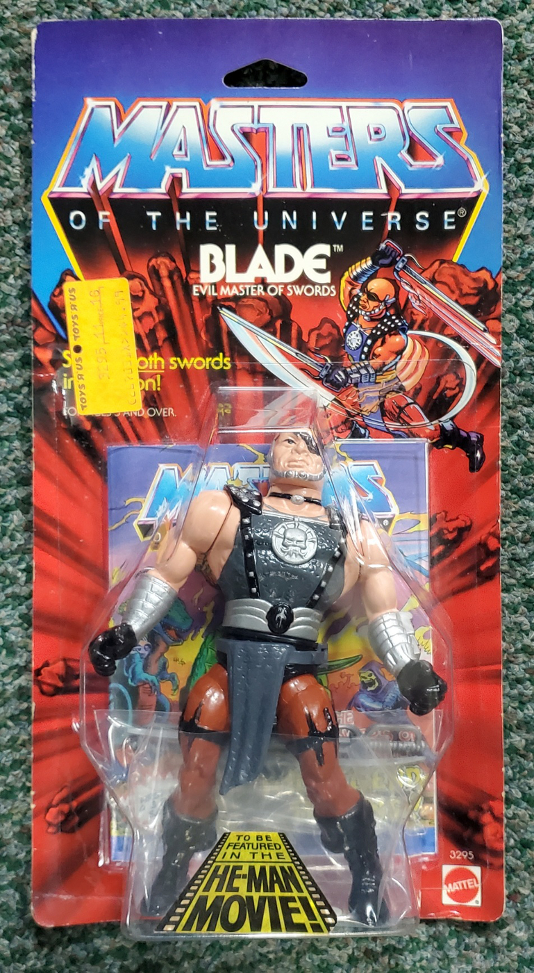 MOC 1986 Masters of the Universe (MOTU) Blade Action Figure on Factory Sealed Card 1