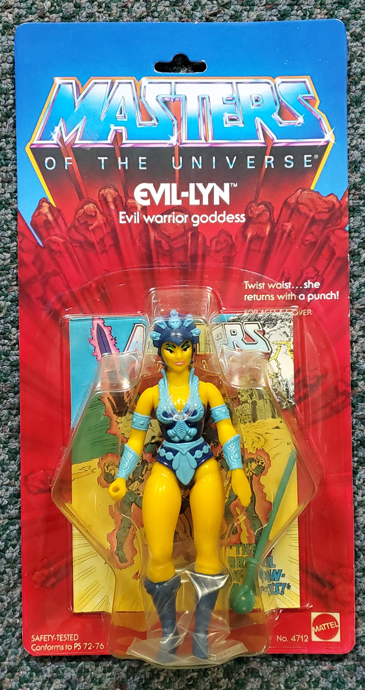 MOC 1983 Masters of the Universe (MOTU) Evil Lyn Action Figure on Factory Sealed Card 1