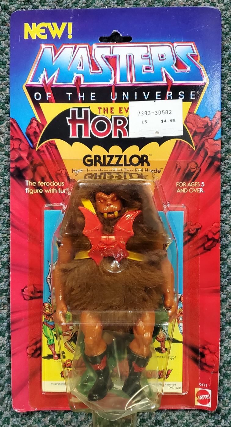 MOC 1984 Masters of the Universe (MOTU) Grizzlor Action Figure on Factory Sealed Card 2