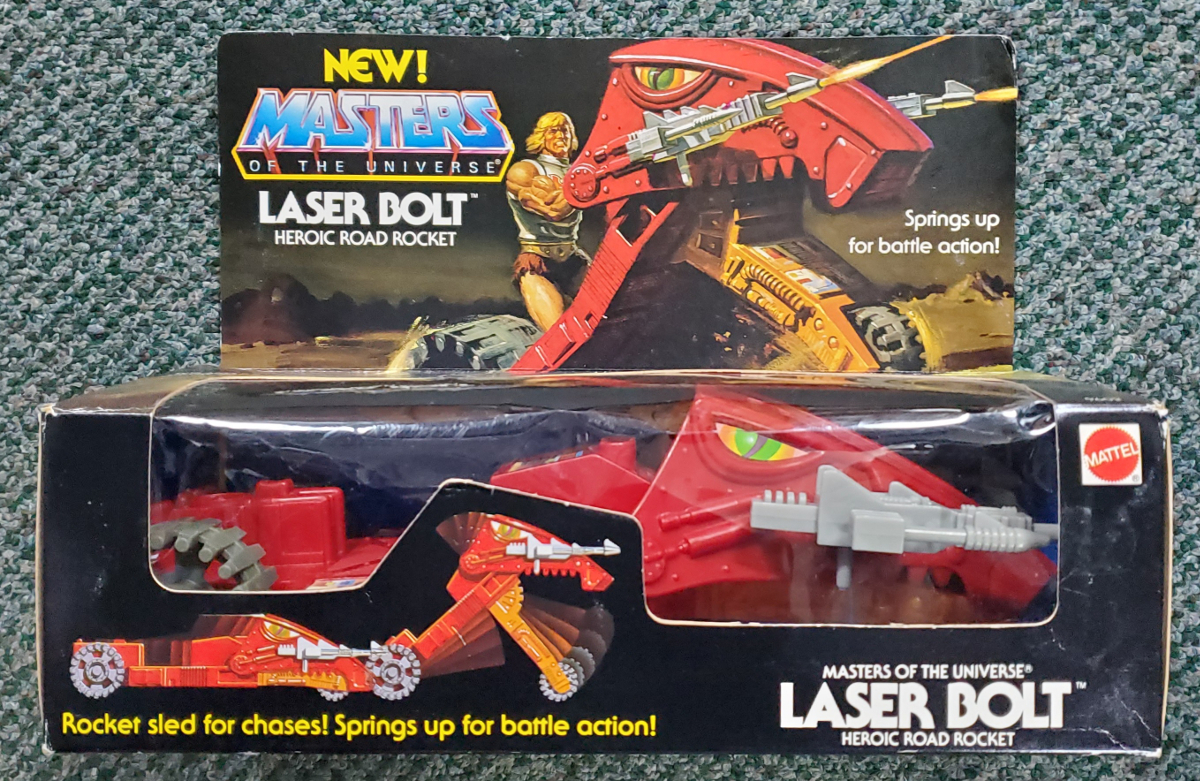 MIB 1985 Masters of the Universe (MOTU) Laser Bolt in Factory Sealed Box 1