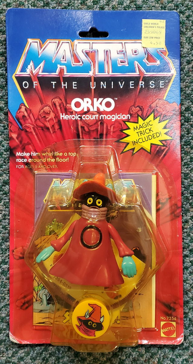 MOC 1983 Masters of the Universe (MOTU) Orko Action Figure on Factory Sealed Card 1