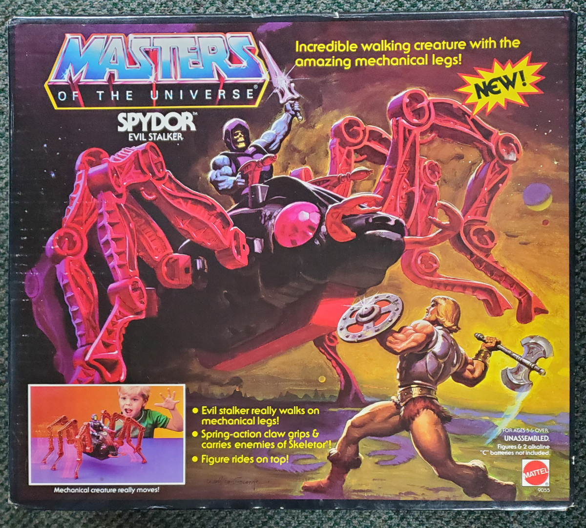 MIB 1984 Masters of the Universe (MOTU) Spydor in Factory Sealed Box 1