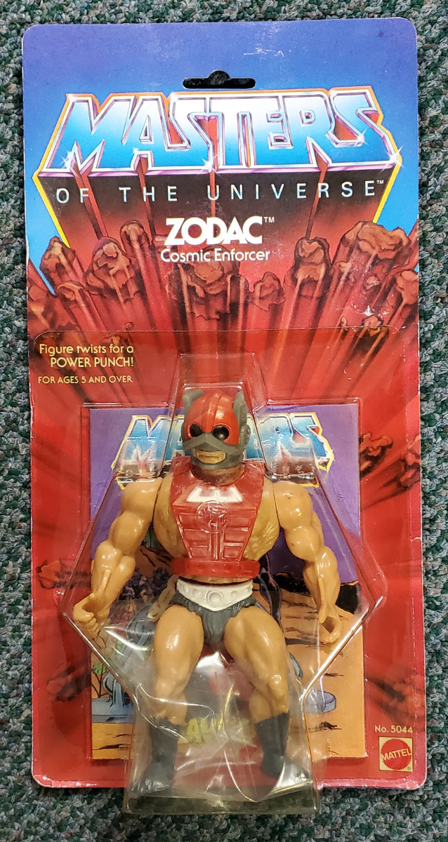 MOC 1982 Masters of the Universe (MOTU) Zodac Action Figure on Factory Sealed Card 1