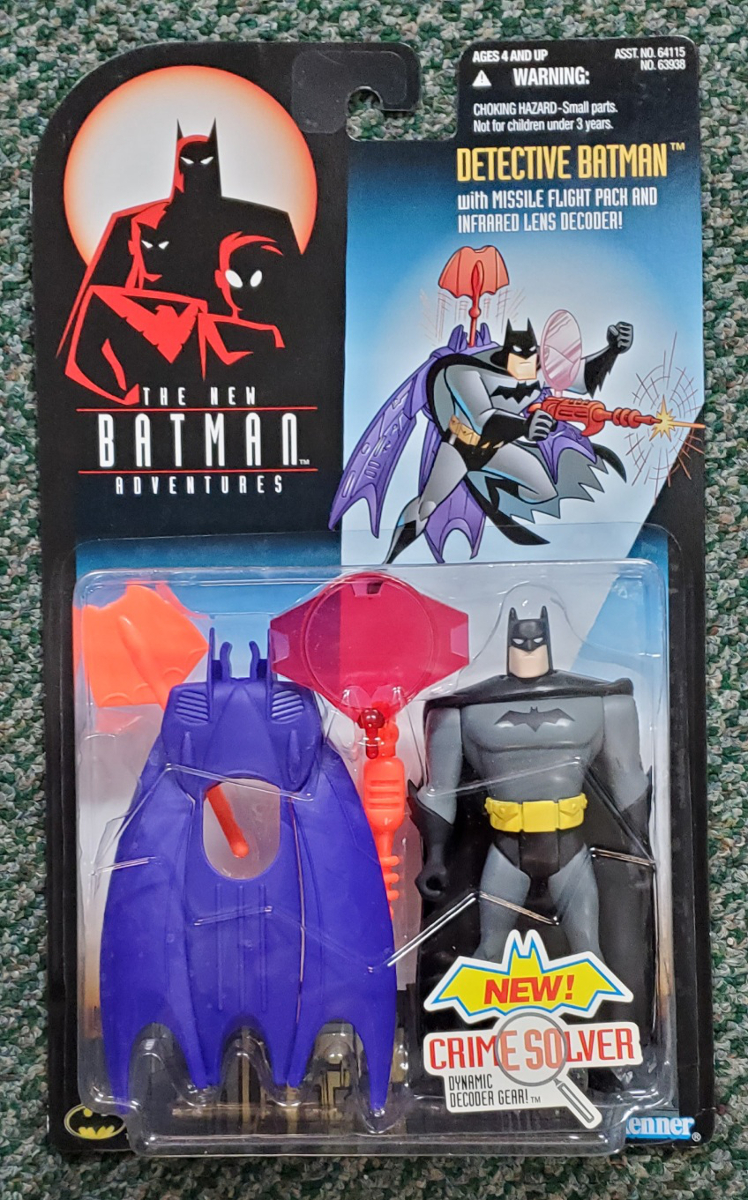 MOC Kenner The New Batman Adventures Detective Batman Action Figure - Mint on Factory Sealed Card 1
