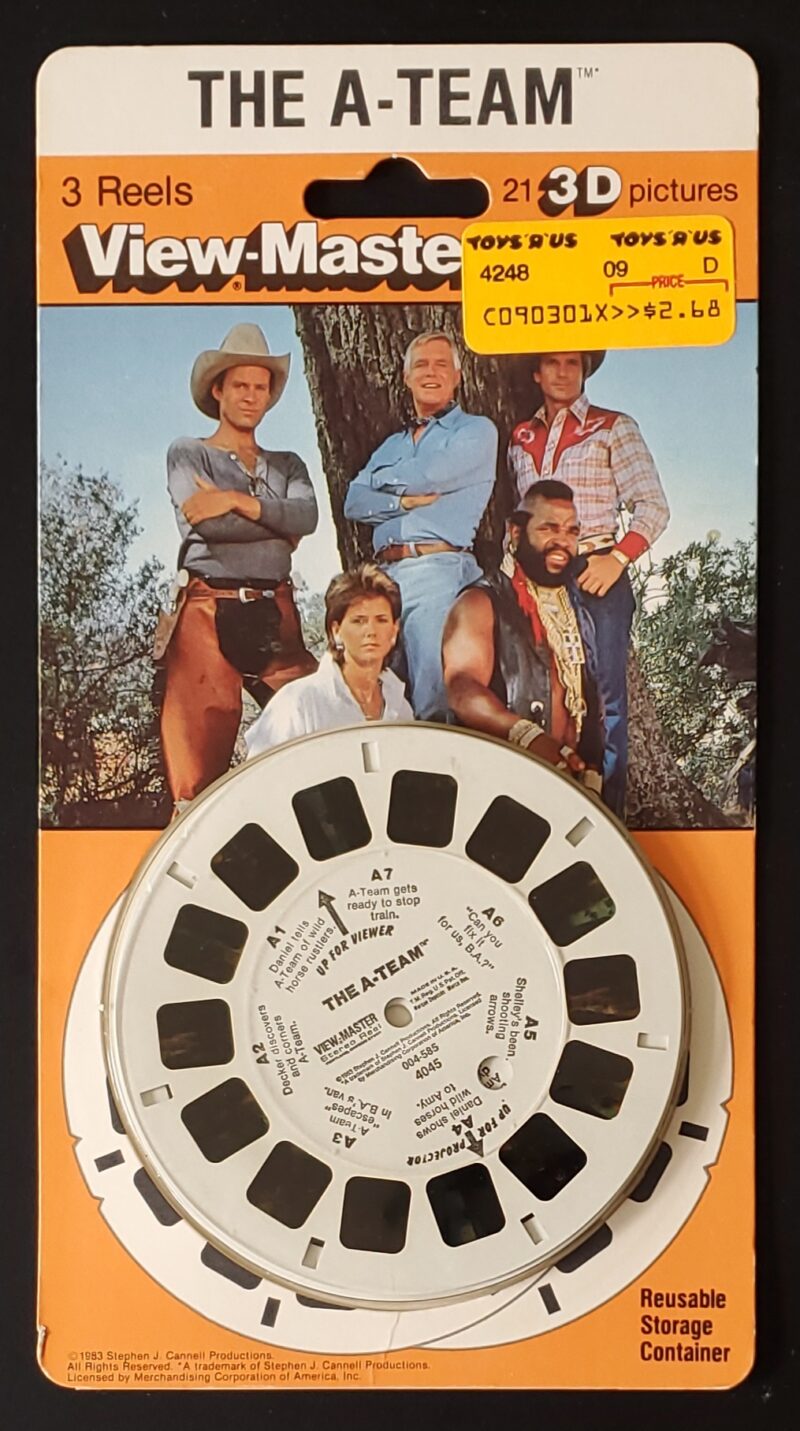 MIP 1983 The A-Team View-Master Reel Set - Factory Sealed