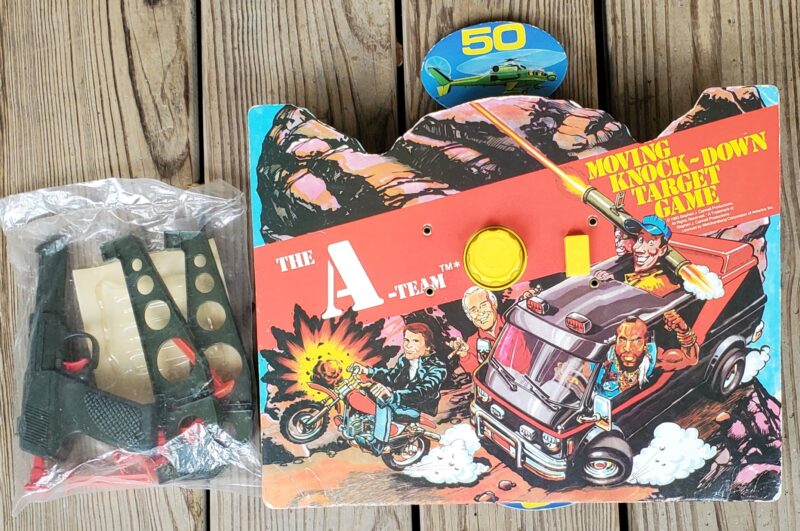 Vintage The A-Team Moving Knock-Down Target Game 1