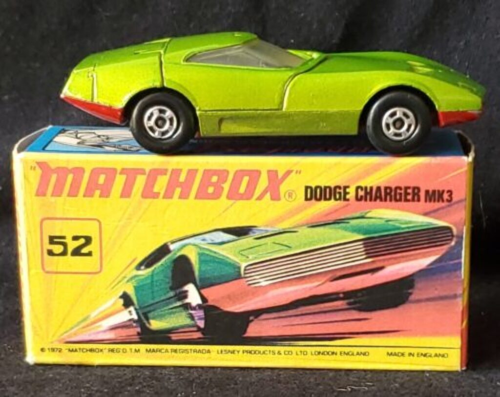 NM Matchbox 52-C Dodge Charger Mk III in the Box 1