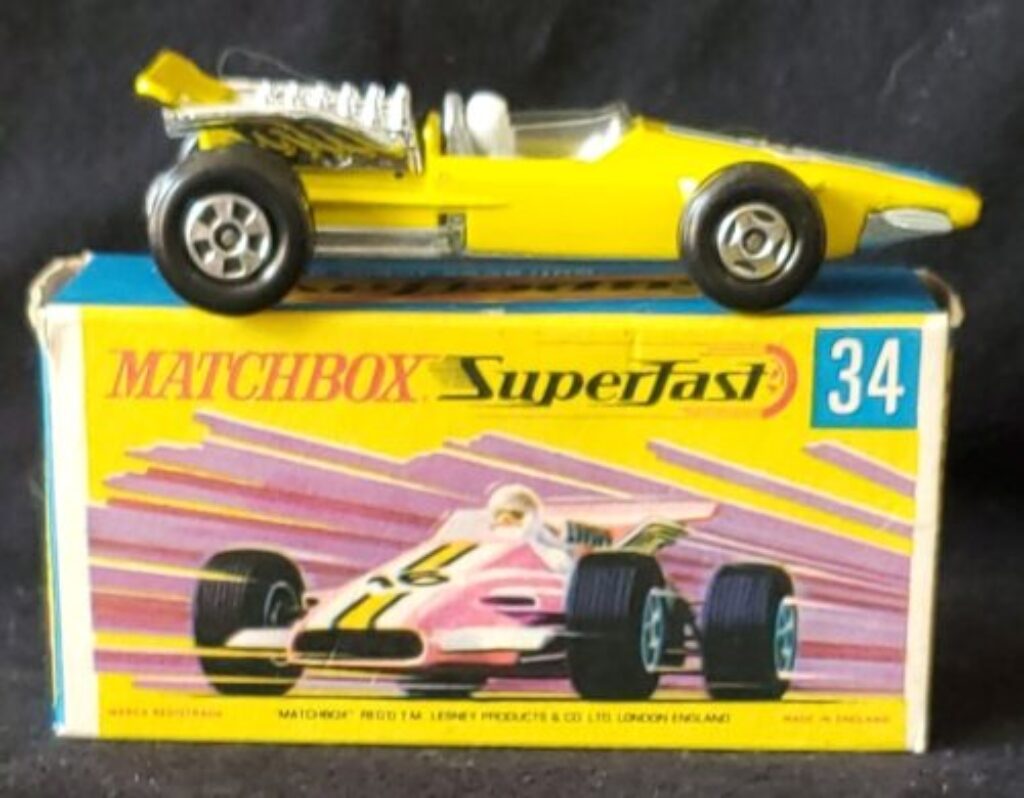 NM Matchbox 34-D Formula 1 Racing Car in the Box 1