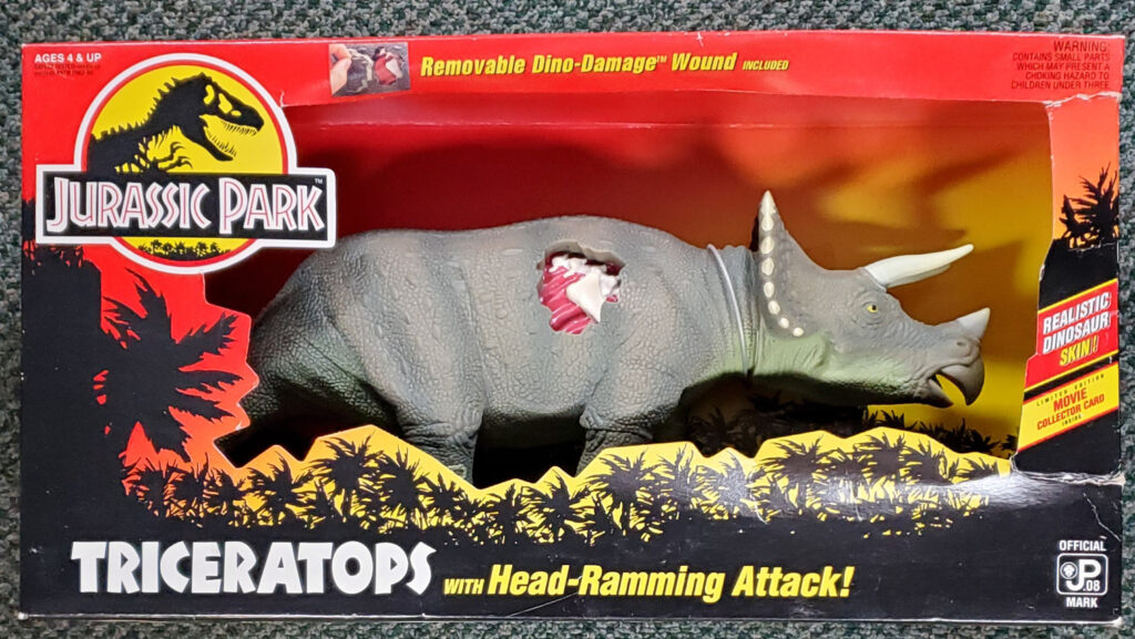 1993 MIB Kenner Jurassic Park Series 1 Triceratops - Factory Sealed 1