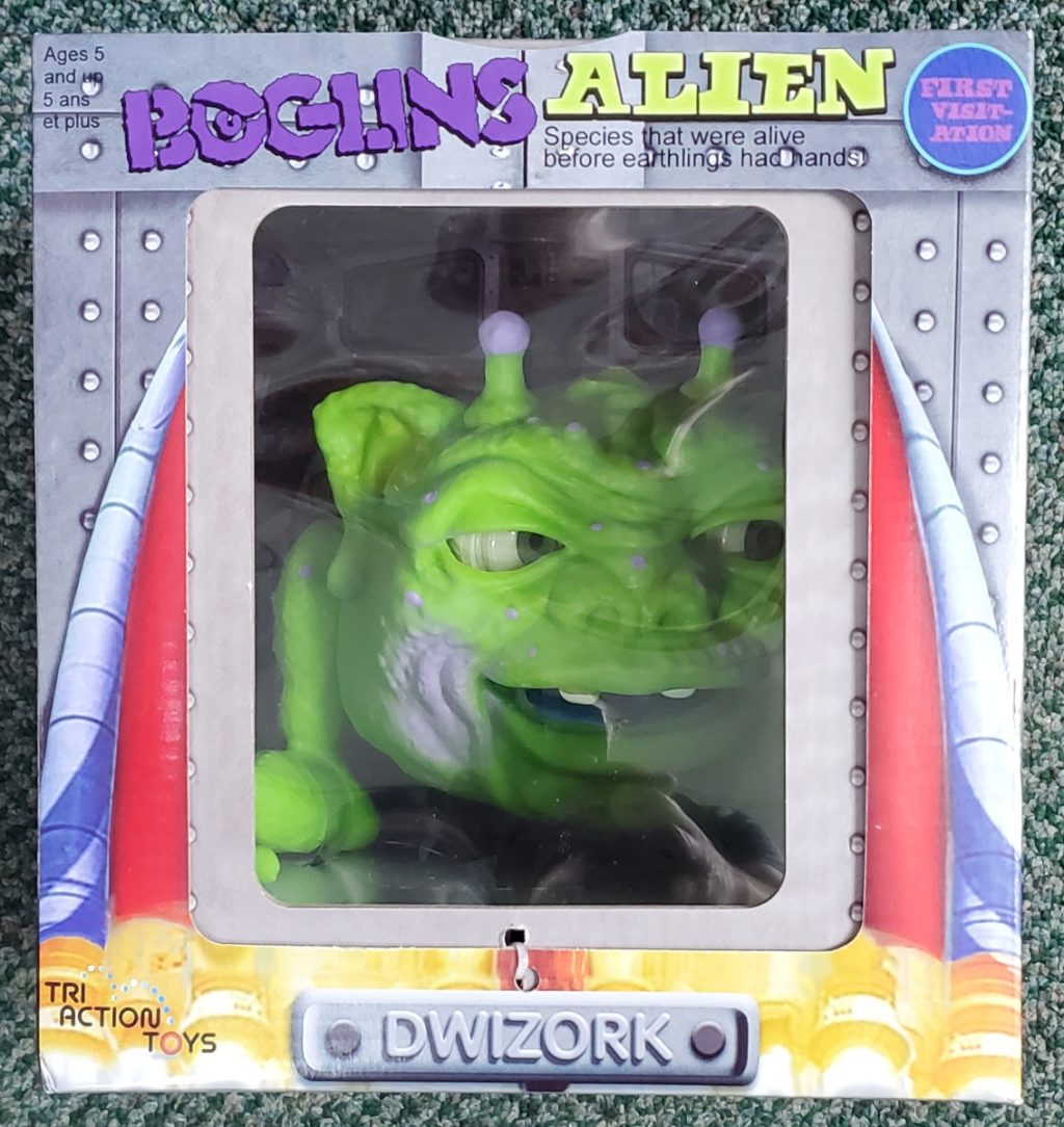 MIB Tri Action Toys First Edition Boglins Alien Dwizork Puppet Mint in