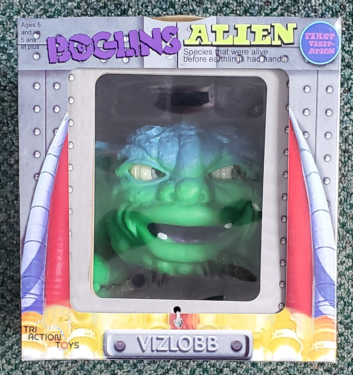 MIB Tri Action Toys First Edition Boglins Alien Vizlobb Puppet: Mint in Box 1
