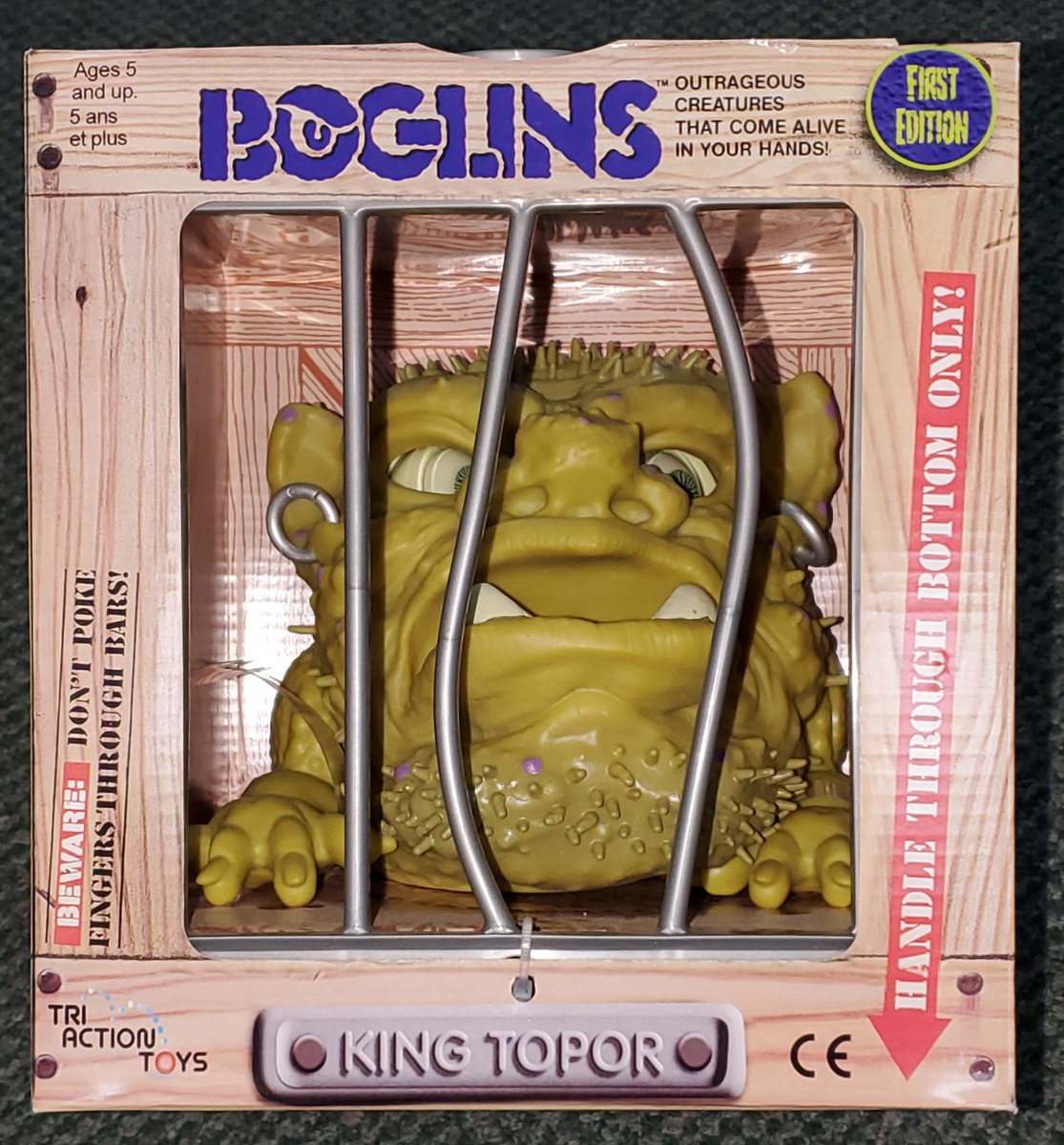 MIB Tri Action Toys First Edition King Topor Boglins Puppet: Mint in Box 1