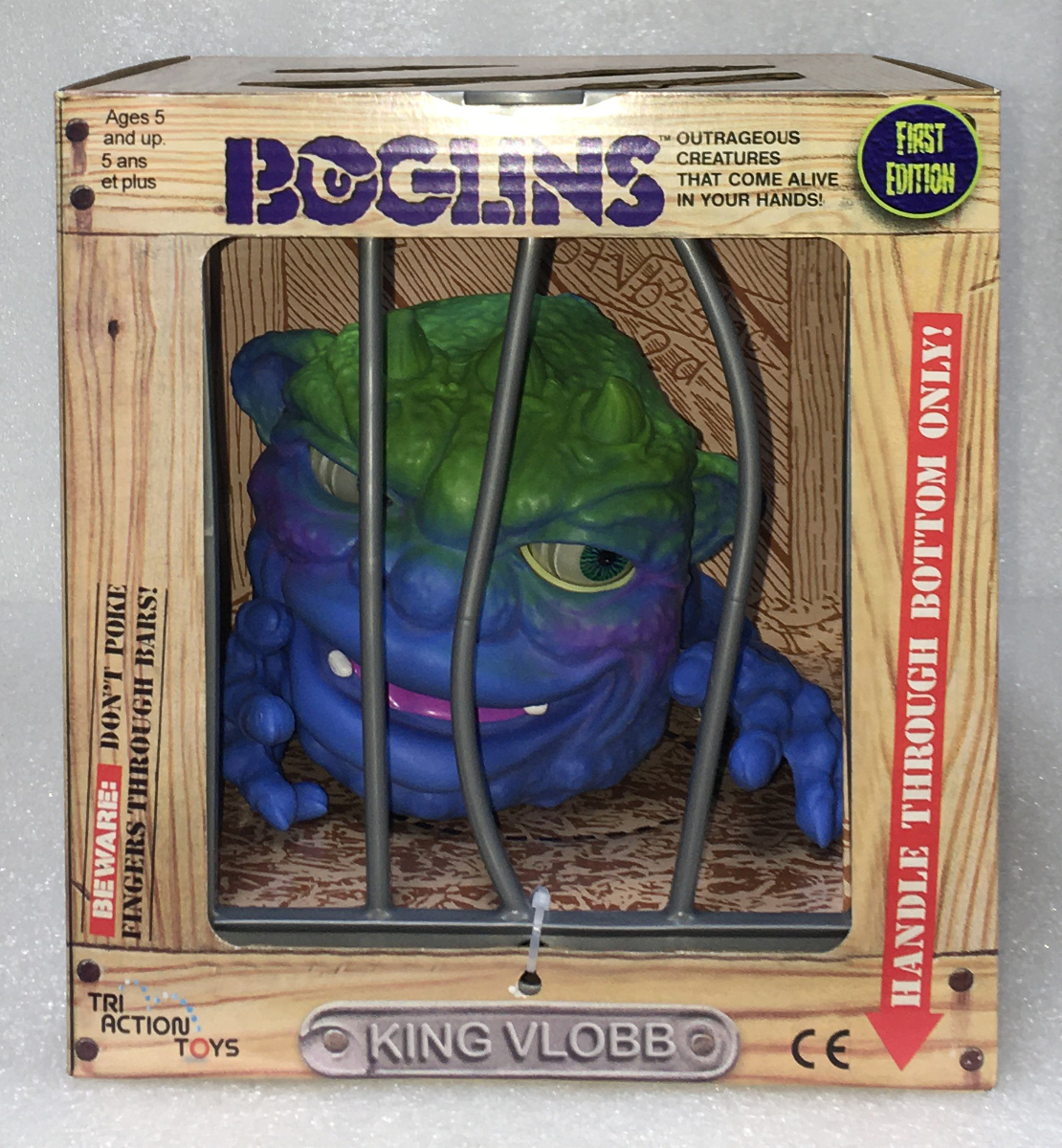 MIB Tri Action Toys First Edition King Vlobb Boglins Puppet: Mint in Box 1
