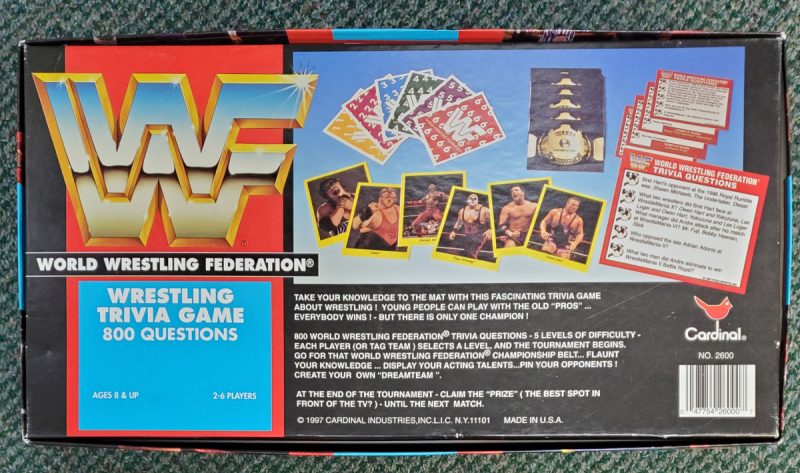 Cardinal WWF Wrestling Trivia Game - Mint in Box 2