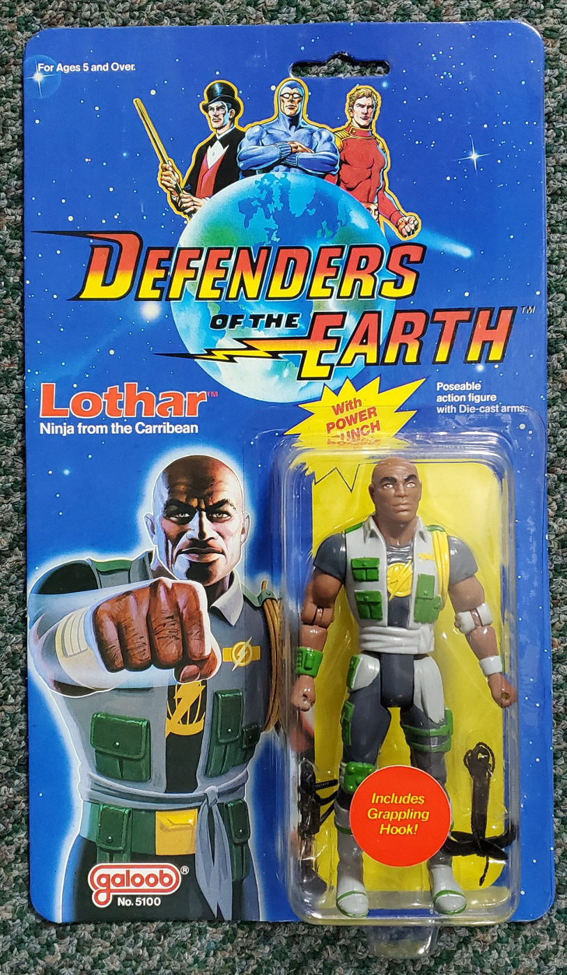 MOC Galoob Defenders of the Earth Lothar Action Figure: Factory