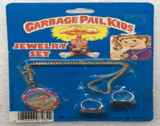 MOC 1986 Garbage Pail Kids (GPK) Jewelry Set: One-Eyed Jack, Creepy Carol & Sweat Brett