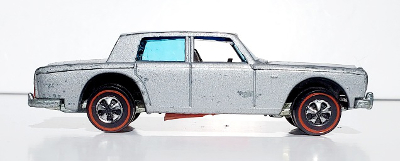 Hot Wheels Vintage Redline Gray Enamel Rolls Royce Silver Shadow 1