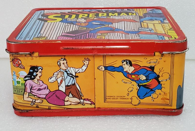 1967 King-Seeley Superman Metal Lunchbox and Thermos 5