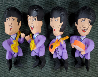 1966 Lux Soap Promotional Beatles 13″ Inflatable Doll Set of Four