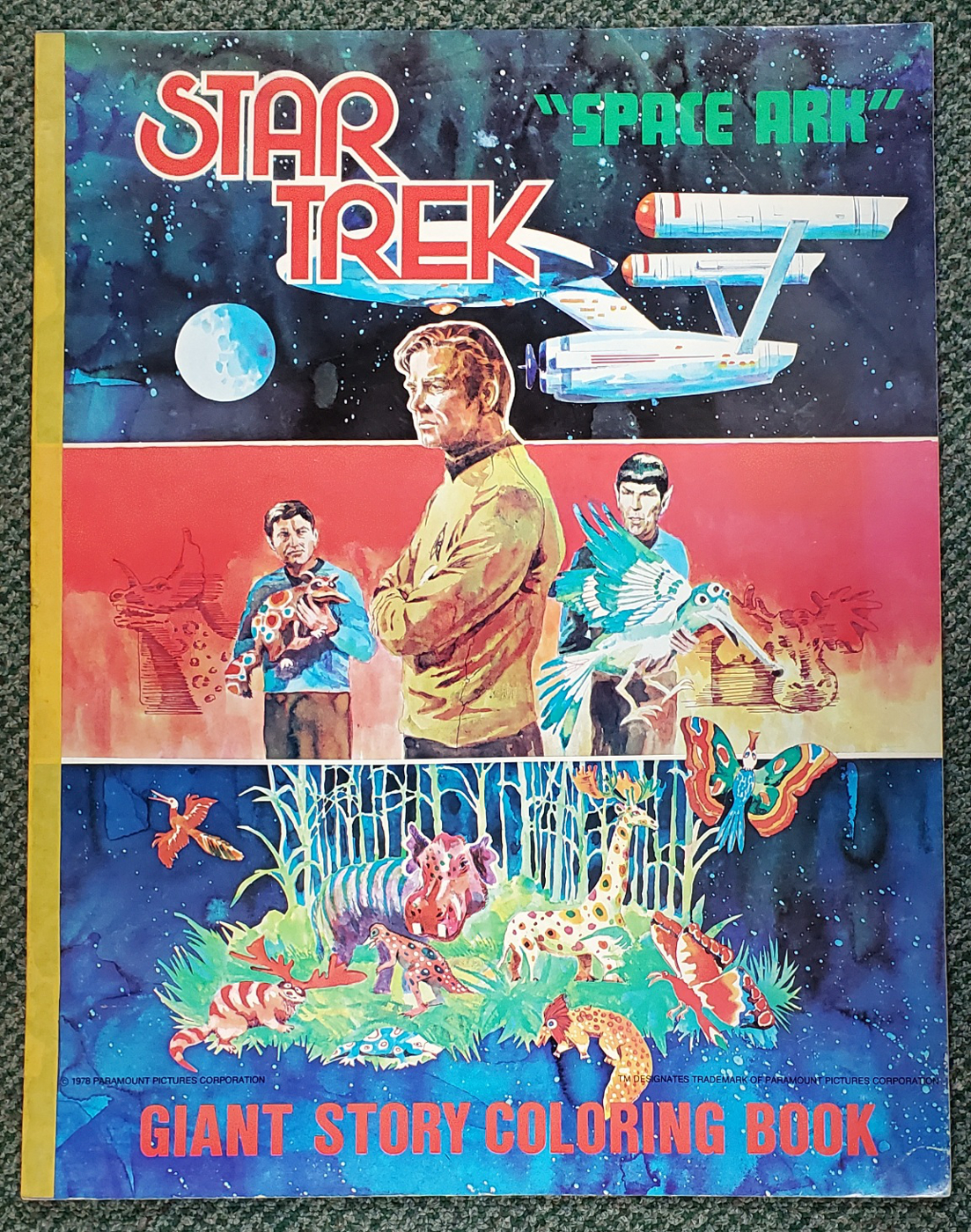 1978 NM Star Trek "Space Ark" 32-Page Giant Color and Learn Book 1