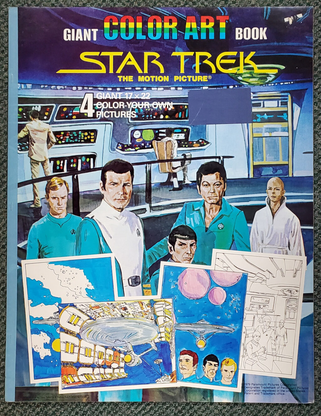 1979 NM Star Trek The Motion Picture Giant Color Art Book 1