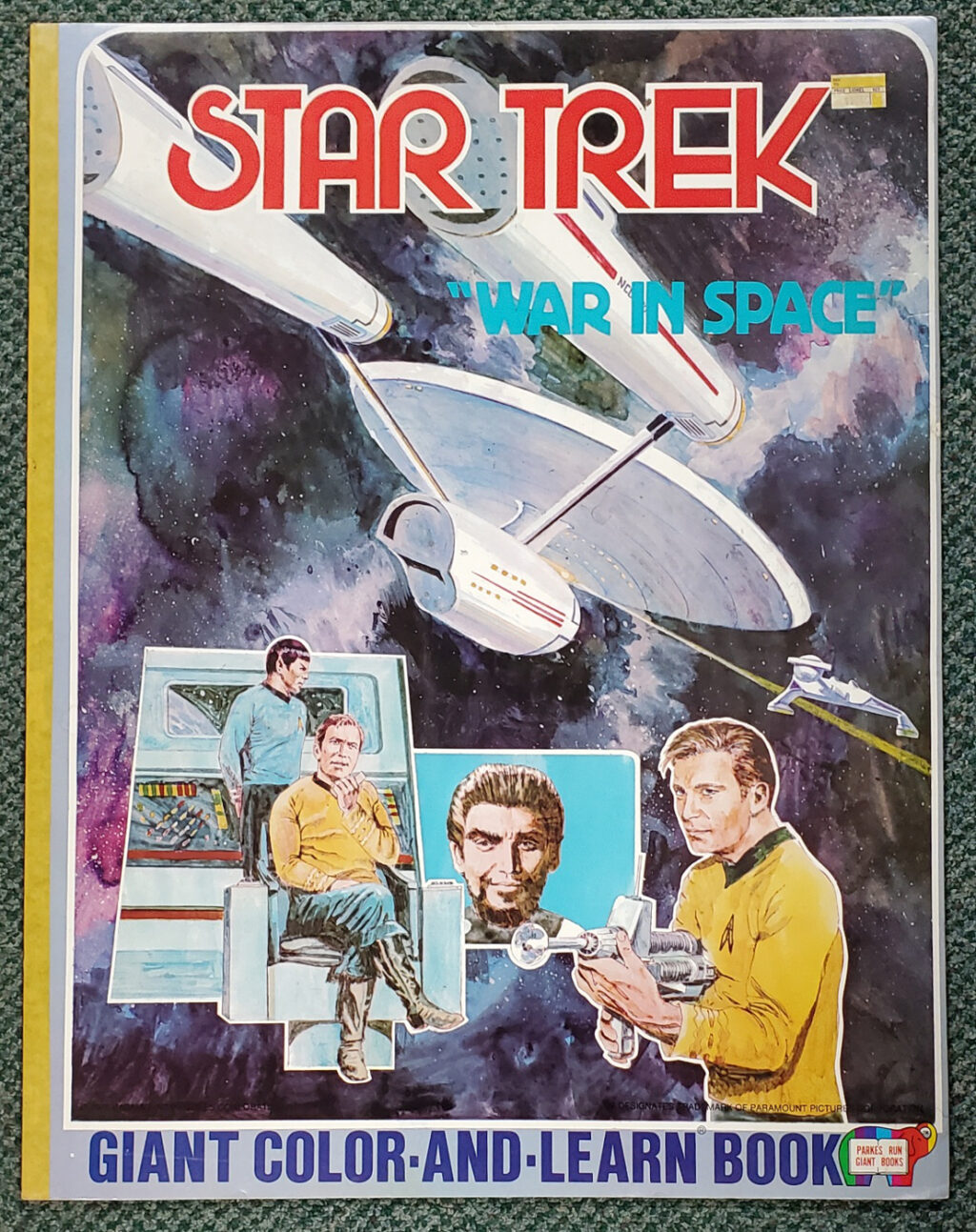 1978 NM Star Trek "War In Space" 32-Page Giant Color and Learn Book 1