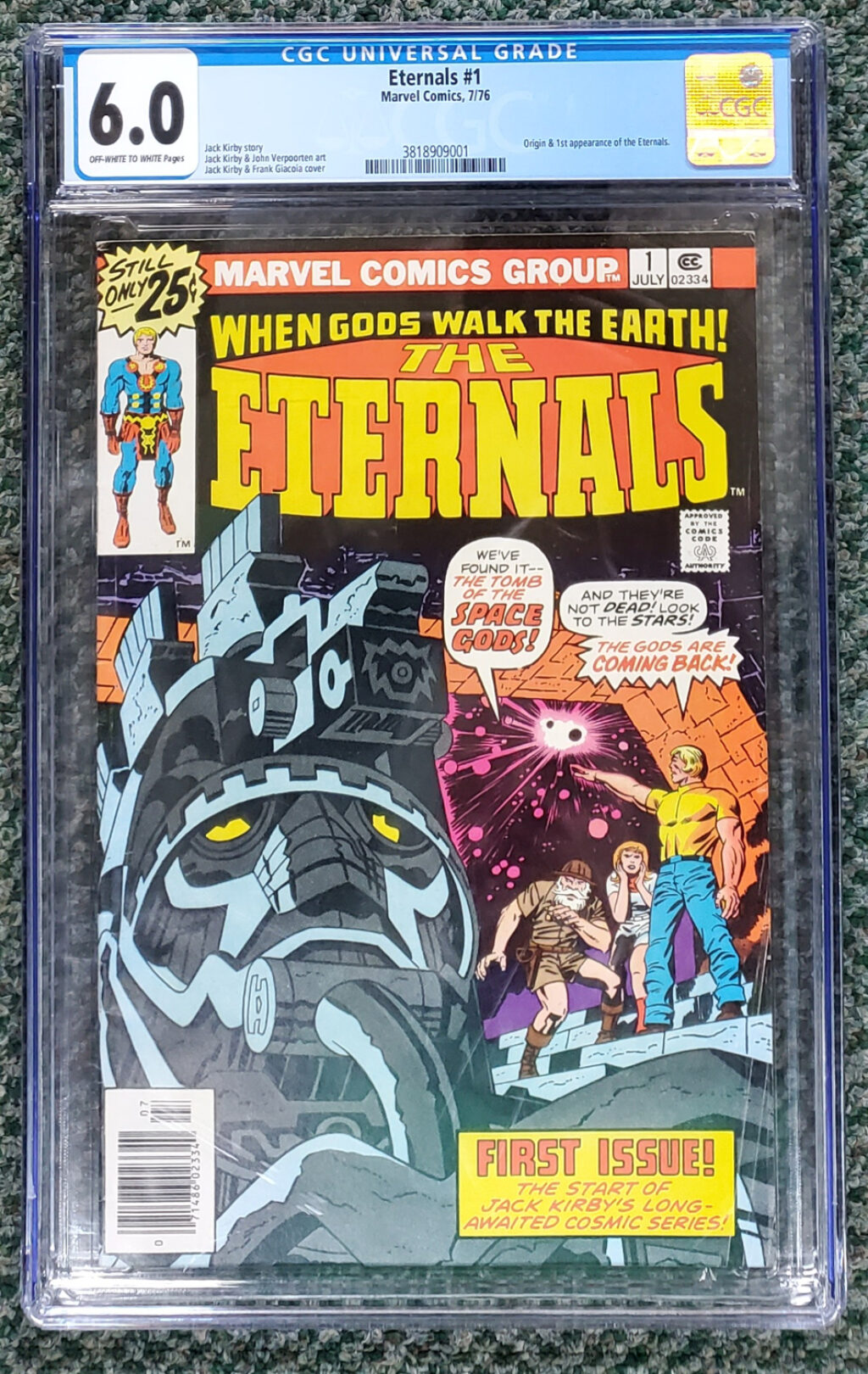The Eternals #1 CGC-Graded 6.0 First appearance and Origin of The Eternals 1