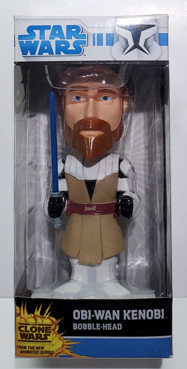 Star Wars Clone Wars Obi-Wan Kenobi Bobble-Head from Funko 1