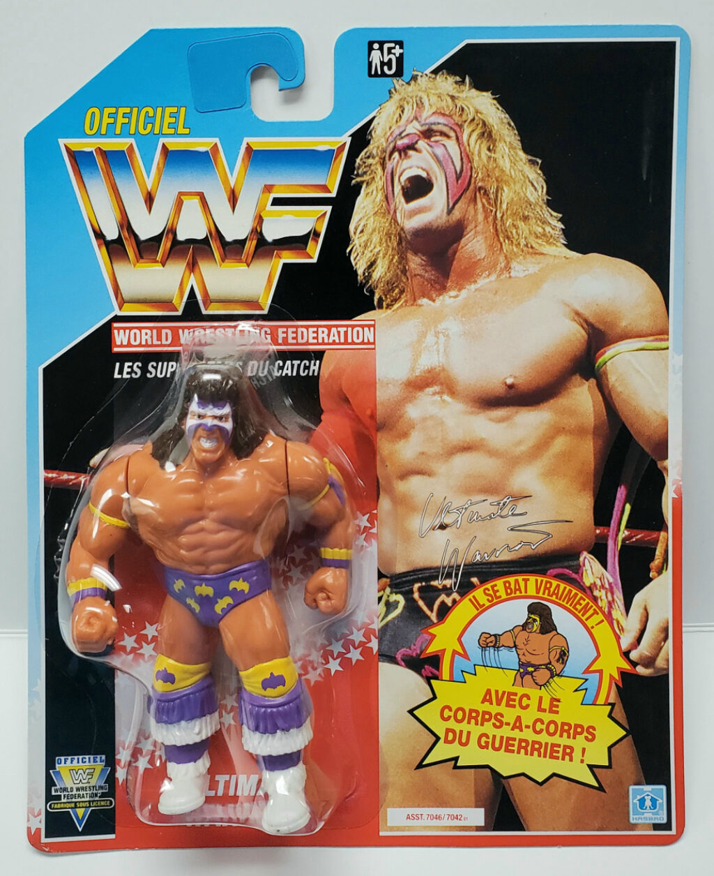 MOC 1991 Hasbro WWF Ultimate Warrior Action Figure - Factory Sealed 1