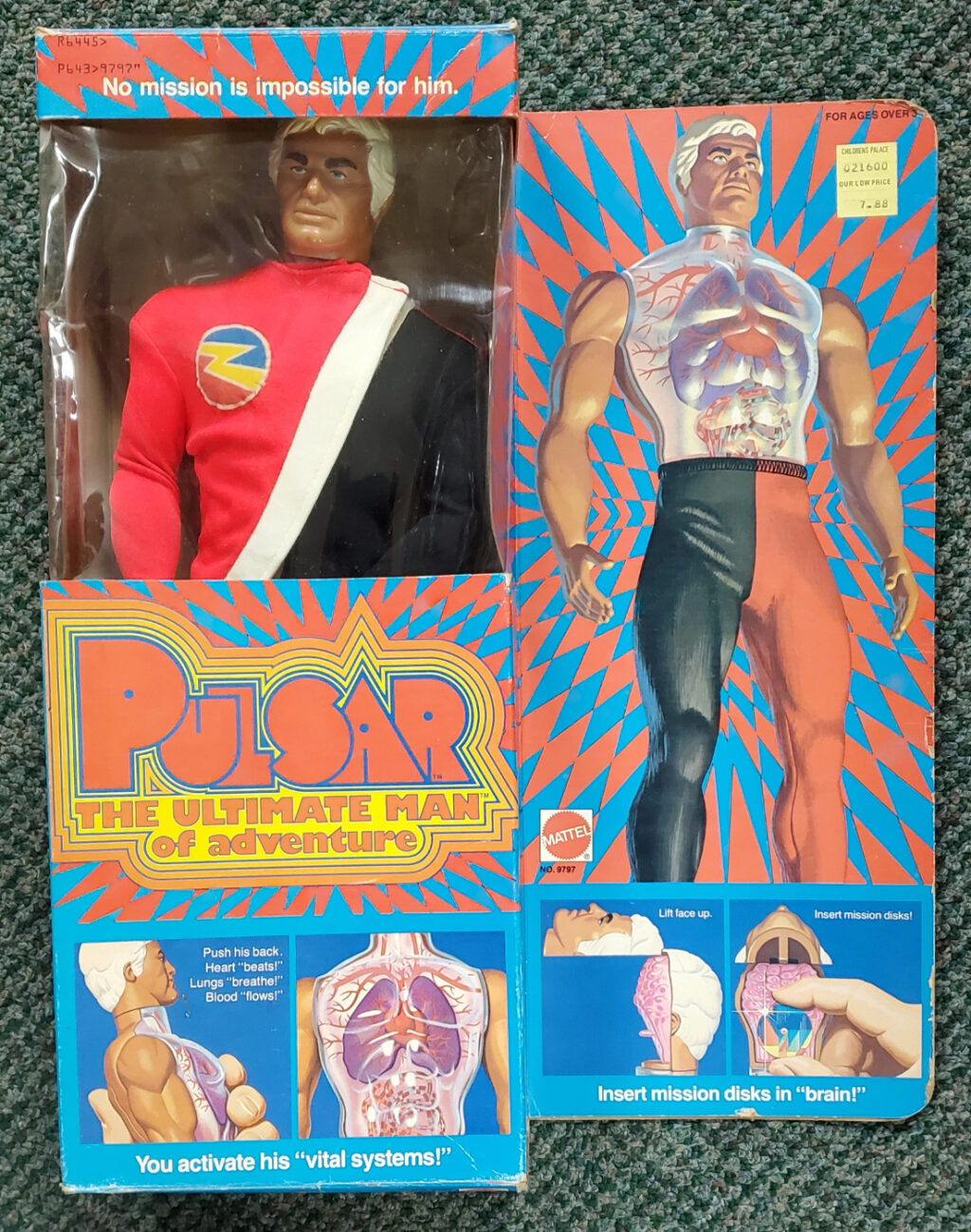 1976 Mattel Pulsar Action Figure Complete in the Box 1