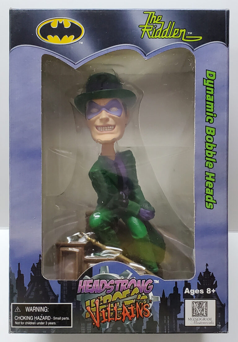 MIB Warner Bros Riddler Resin Headstrong Heroes Bobblehead – The Toys ...