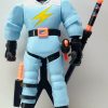1990 Bandai Tacky Stretchoid Warriors Thunderbolt Figure with Stand 1