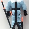 1990 Bandai Tacky Stretchoid Warriors Thunderbolt Figure with Stand 2