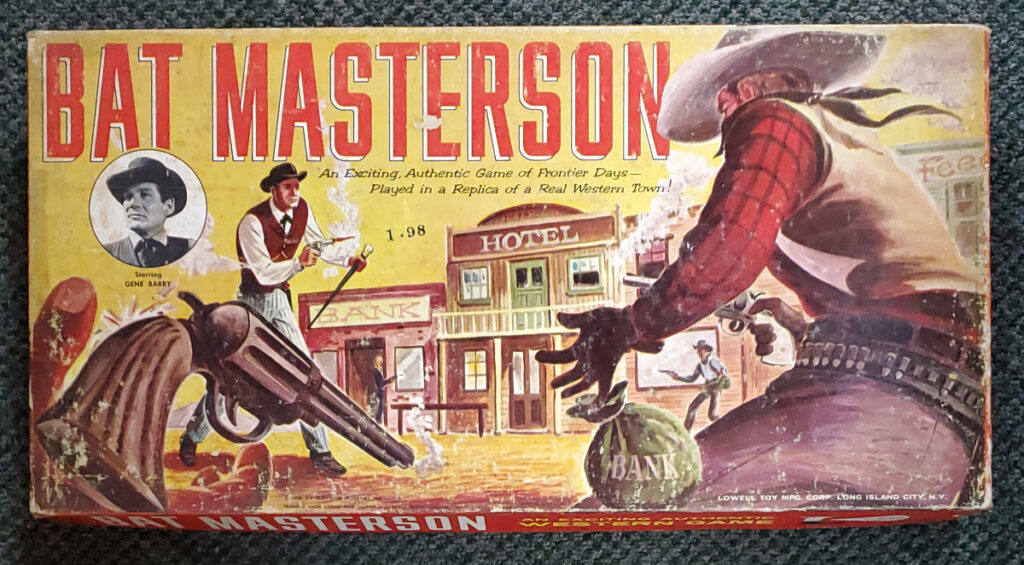 1958 Bat Masterson Board Game by Lowell 1