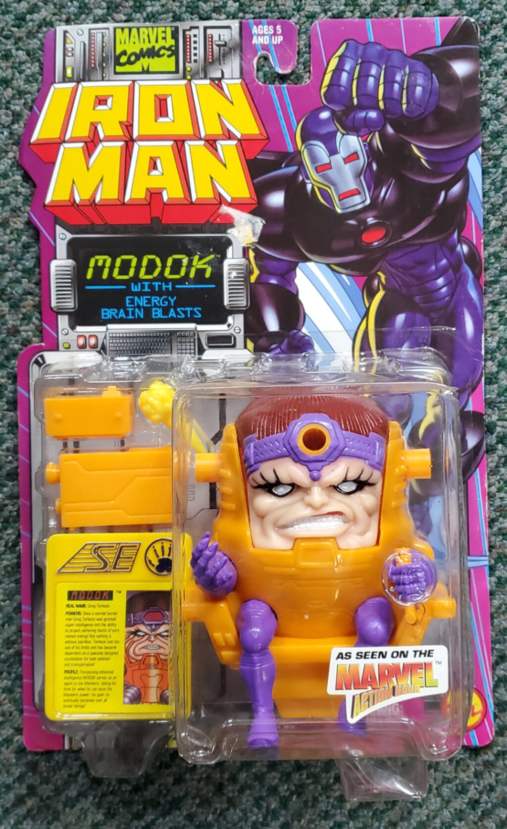 Toy Biz Iron Man MODOK Action Figure: Mint on Card 1