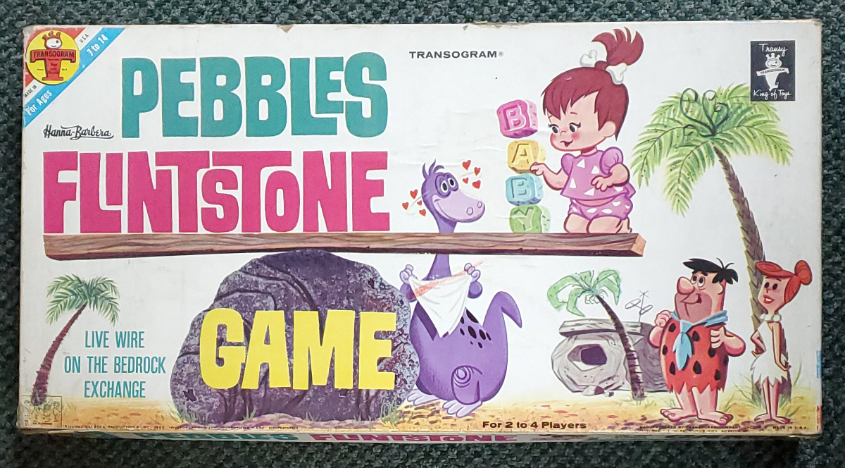 1962 Pebbles Flintstone Game by Transogram 1