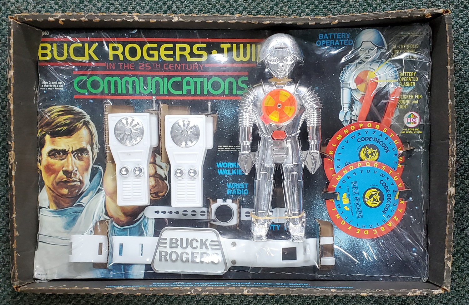 1978 HG Toys Buck Rogers in the 25th Century Communications Playset - Factory Sealed 1