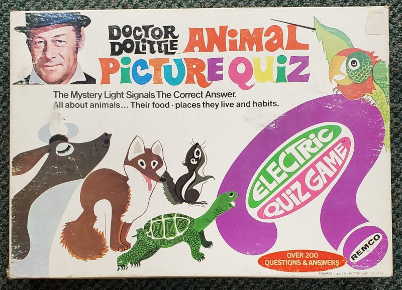 1968 Doctor Doolittle Animal Picture Electric Quiz Game by Remco 1