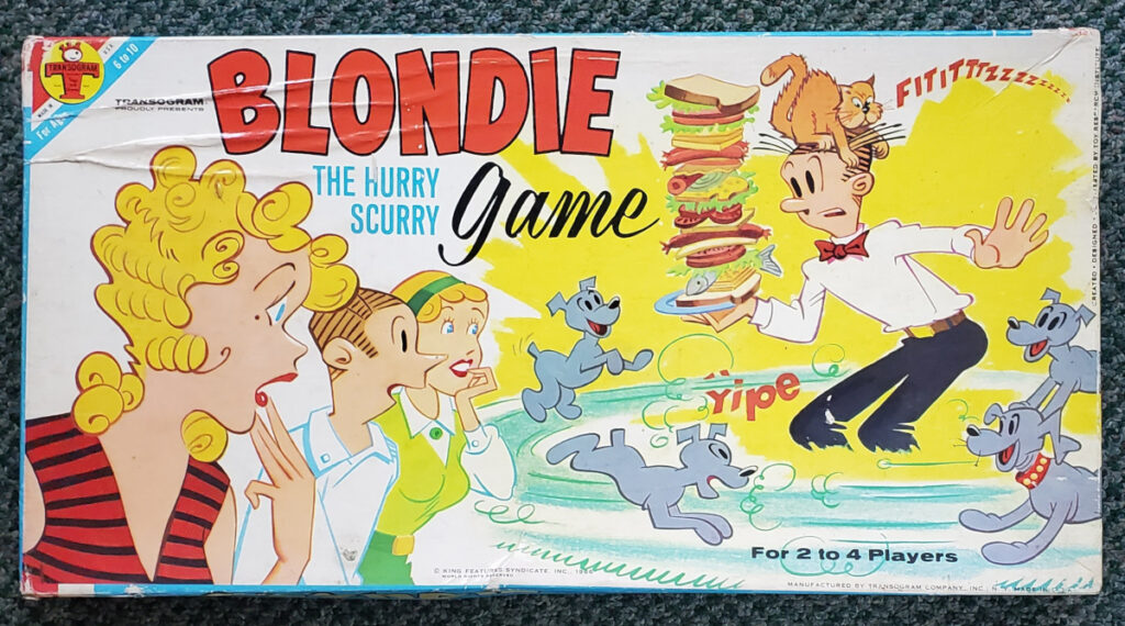 1966 Blondie The Hurry Scurry Game by Transogram 1
